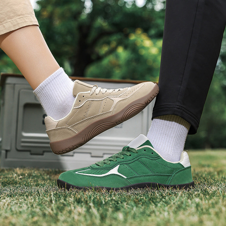 Suede Retro Sneakers – Lightweight Low Top Casual Walking Shoes