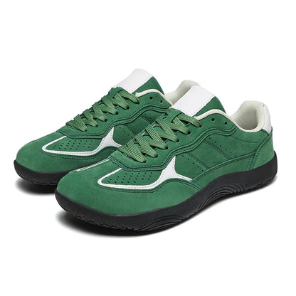 Suede Retro Sneakers – Lightweight Low Top Casual Walking Shoes